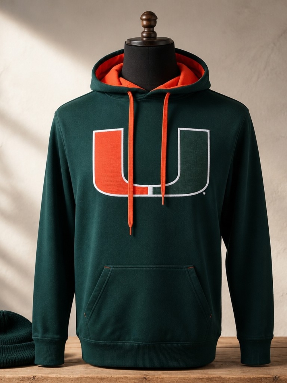 Top of the World University of Miami Hoodie Sweatshirt Size S